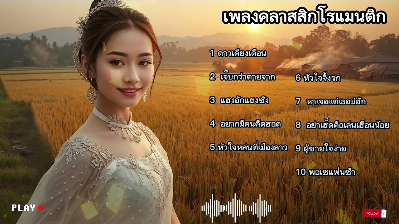 คอลเลกชันคลาสสิกที่ดีที่สุดตลอดกาล สไตล์โรแมนติกและหวานหวานในทศวรรษ 70-90 || LYRIC || COVER THAILAND