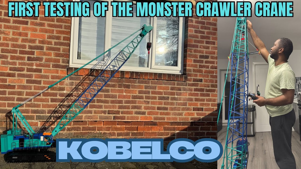 Rc 3D Printed crawler crane lifts 30 ponds/14kg!