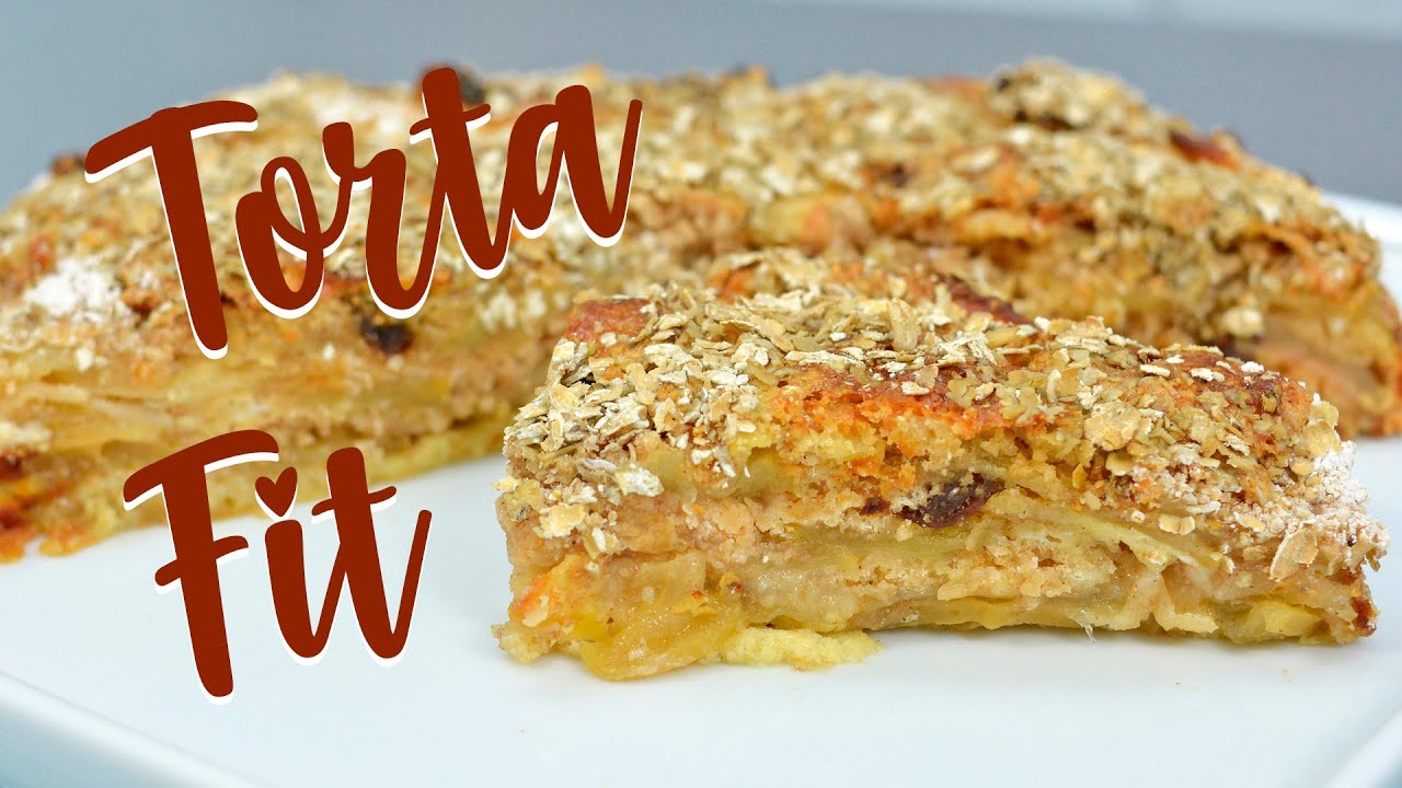 Torta de Maçã Fit | Farinha de Aveia | VEJA COMO É FÁCIL!