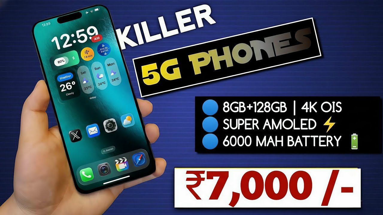 BEST ANDROID PHONE UNDER 7000 | TOP 5 BEST SMARTPHONE UNDER ₹6,999 IN OCTOBER 2025