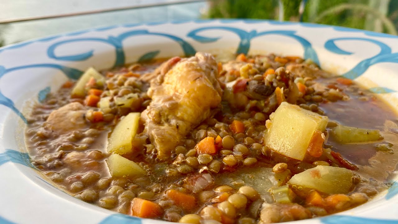 HACE MUCHO FRÍO! ESTOFADO DE LENTEJAS CON POLLO