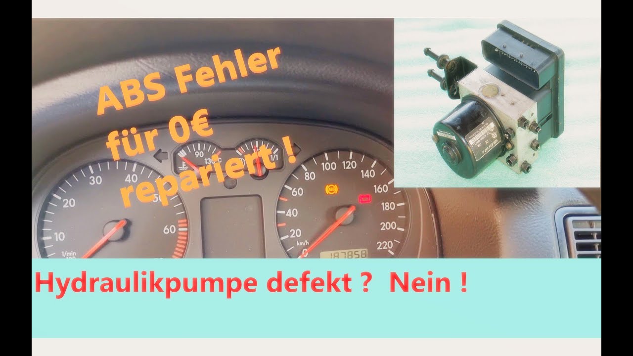 ABS Hydraulikblock reparatur | ABS Fehler 01276 | ABS Fehler Hydraulikpumpe | ABS defekt