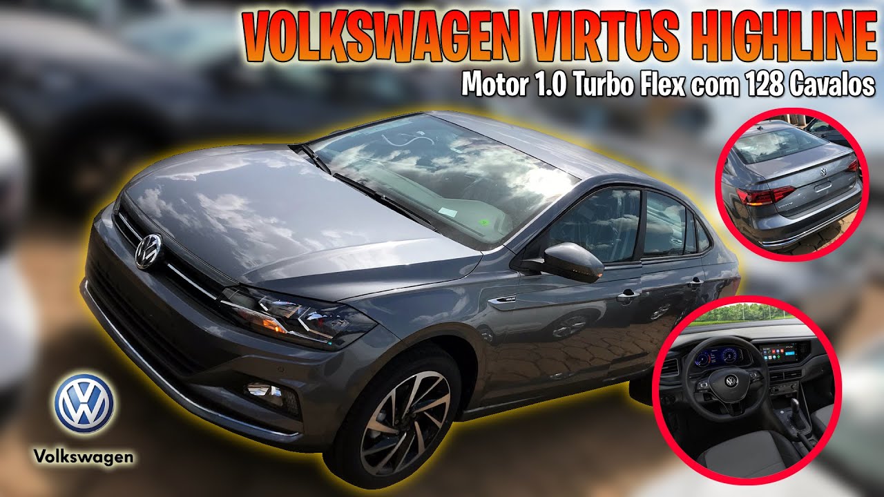 VOLKSWAGEN VIRTUS HIGHLINE 2022 1.0 TSI - UM SEDAN ESPAÇOSO? COM START/STOP E NOVO CLIMATRONIC!