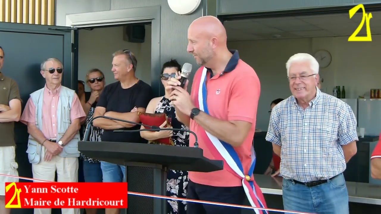 Inauguration des nouveaux locaux du stade Rémi-Ferey à Hardricourt