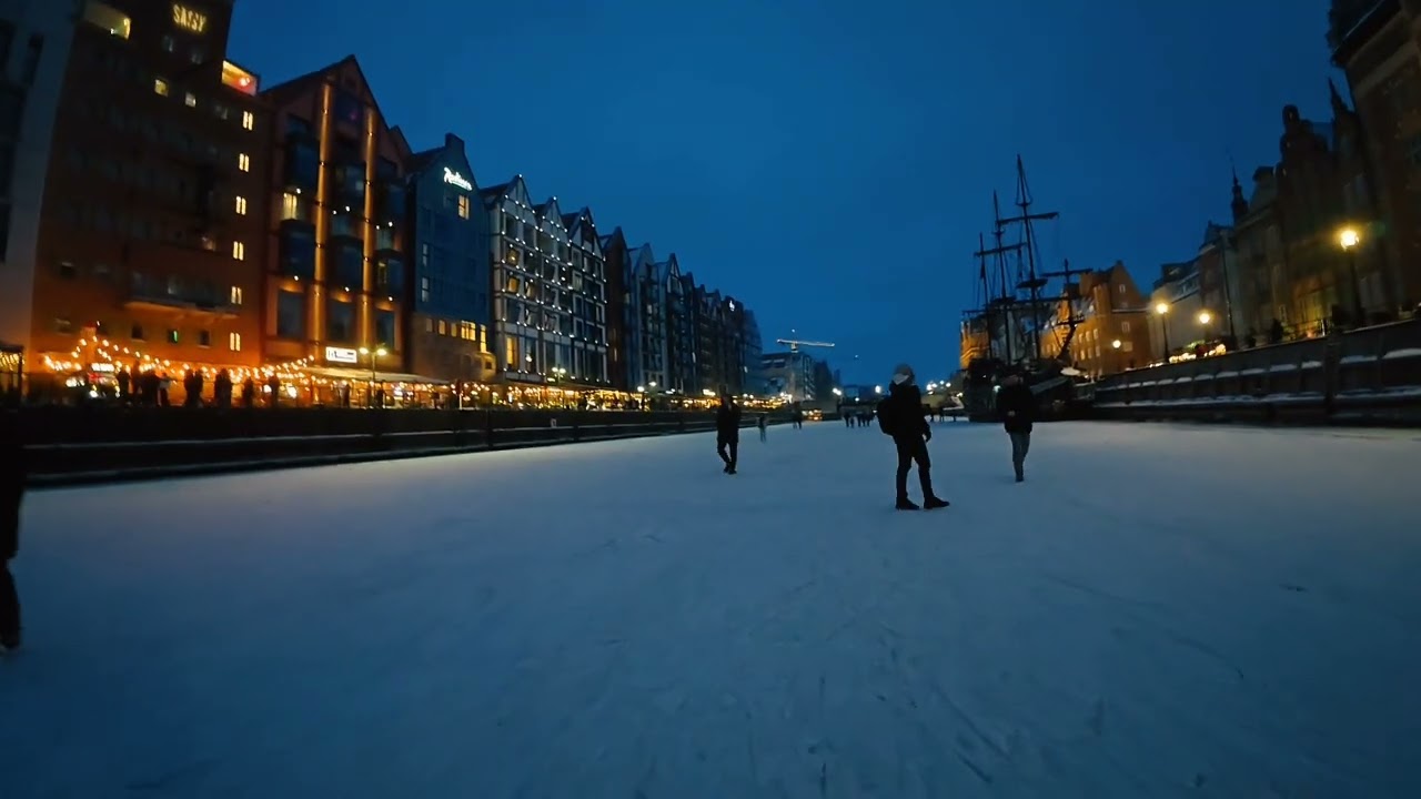 Frozen Motława River