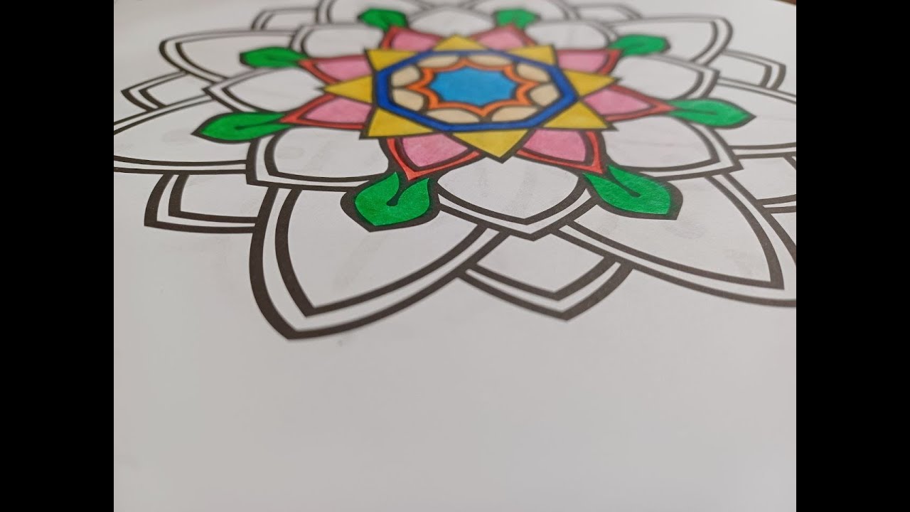 Relax and Color with Me | Mandala Art Therapy – Relax & Create/ stress relief  - #ARTINA #sketch