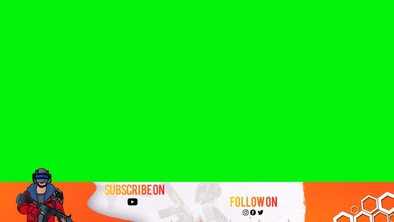 10 Free Animated Gaming Overlay | Green Screen Overlay |
