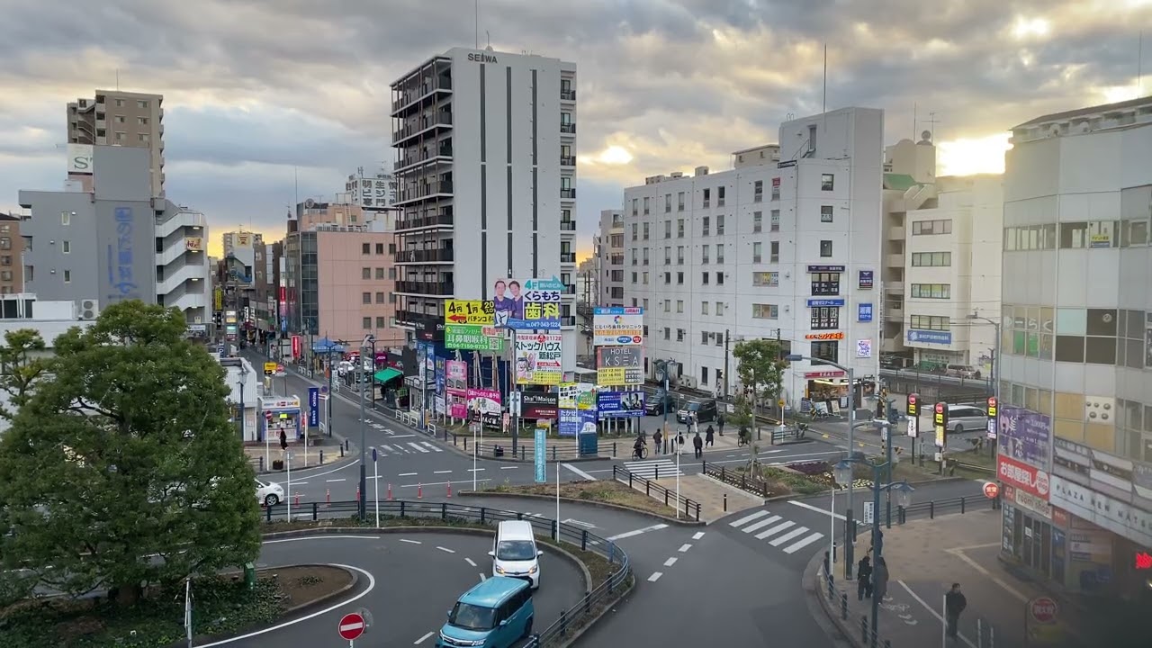 【新松戸駅】JR新松戸駅から見る流鉄流山線5000形5002編成