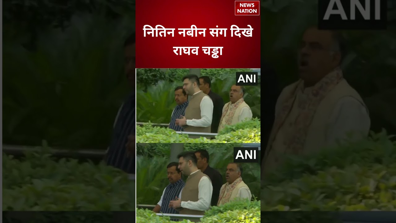 Nitin Nabin With Raghav Chadha: नितिन नबीन संग दिखे राघव चड्ढा | Delhi Airport | BJP | Delhi