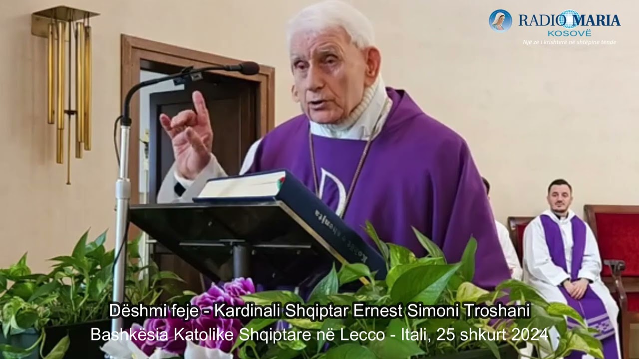 DËSHMI FEJE: Kardinali Shqiptar Ernest Simoni Troshani -  Lecco, Itali (25 shkurt 2024)
