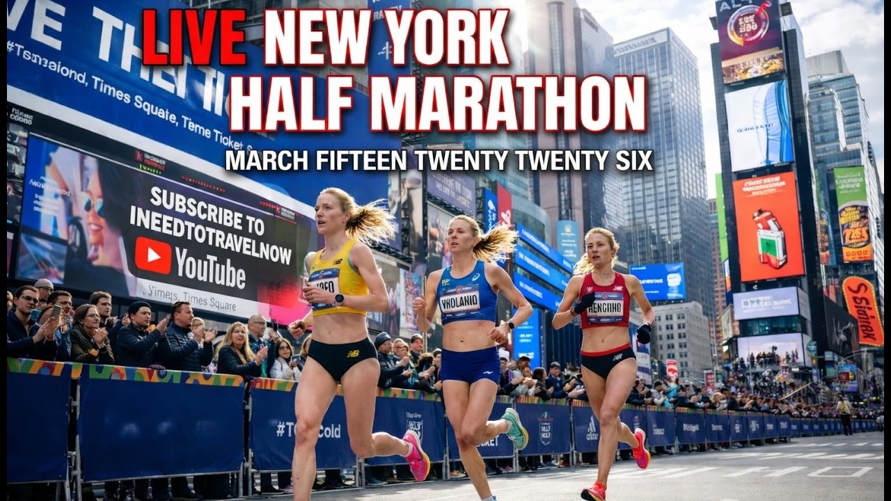 Live new York half marathon 2026 in Manhattan New York 03/15/2026 United States of America Subscribe