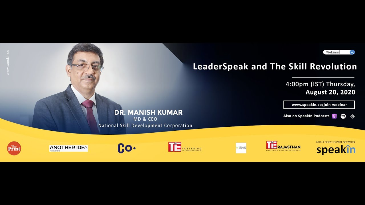 #ManagingChange with Dr. Manish Kumar, MD & CEO, NSDC - 