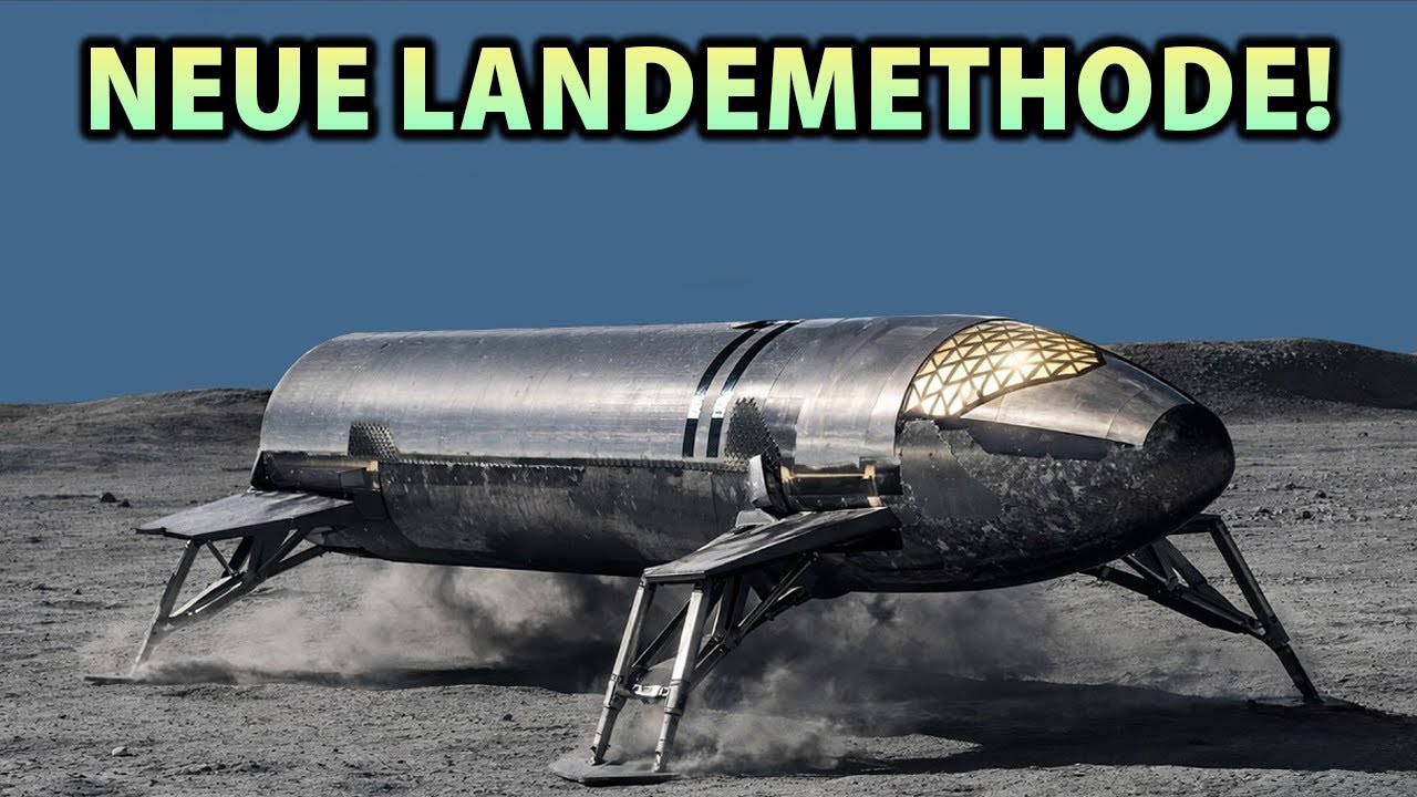 SpaceX’ Lösung, Starship seitlich auf dem Mond zu landen, um ein Überschlagen zu vermeiden …