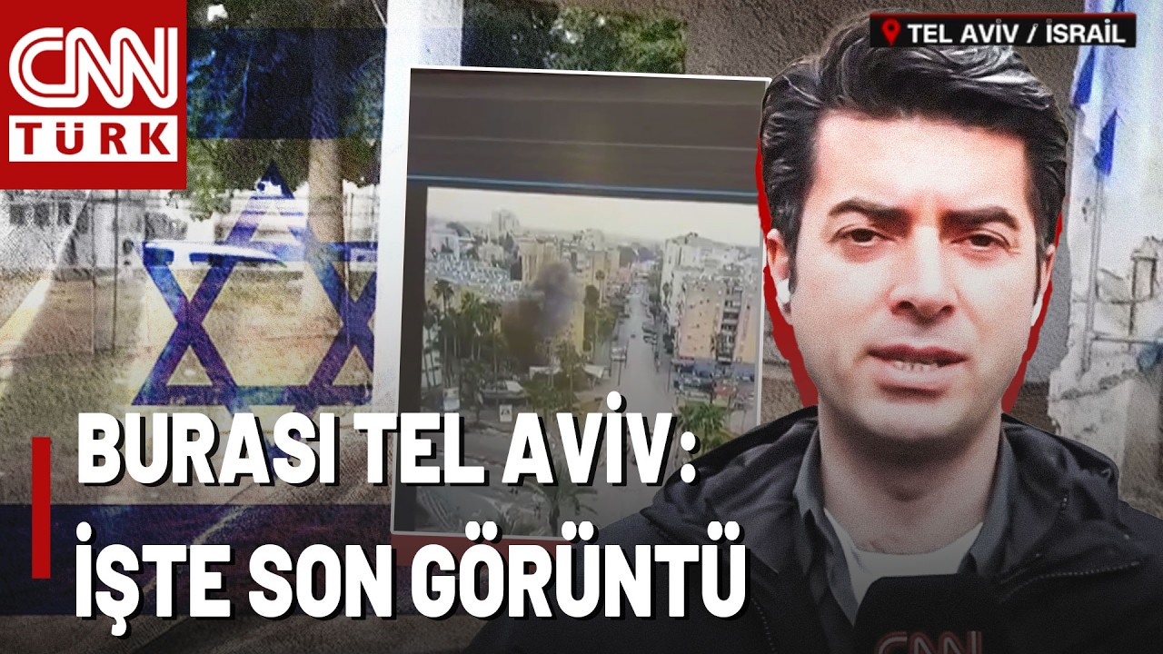 CNN TÜRK Sahada: İran'ın İsrail'e Misillemesi Gece Boyu Sürdü! İşte Tel Aviv'e Füzenin Düştüğü An...