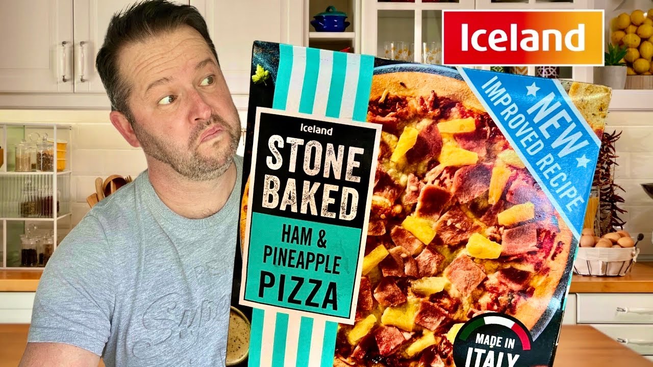 BLOWN AWAY!! £1.00 NEW Iceland Stonebaked Ham & Pineapple Pizza | Food Review