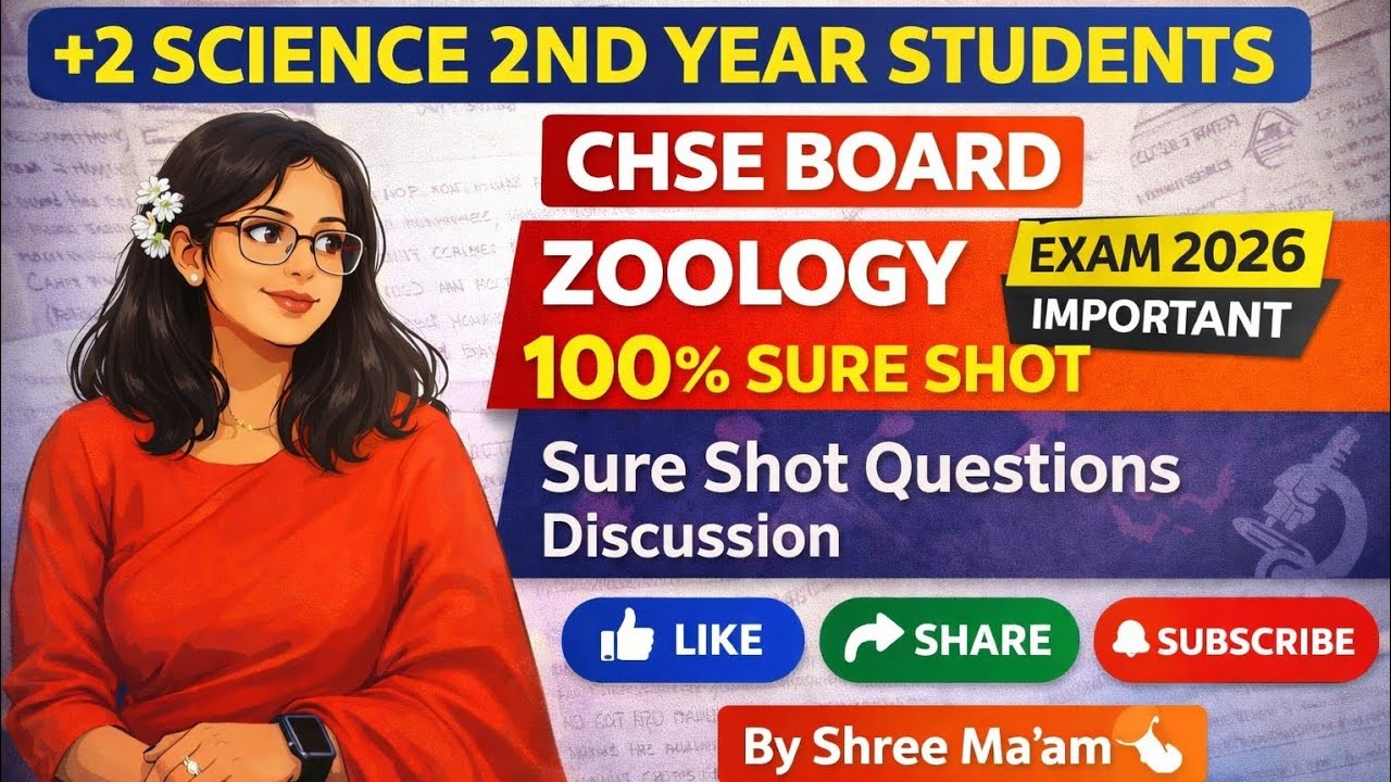 +2 Zoology 2nd Year | CHSE Board Syllabus & Question Pattern | Sure Shot Questions Discussion |