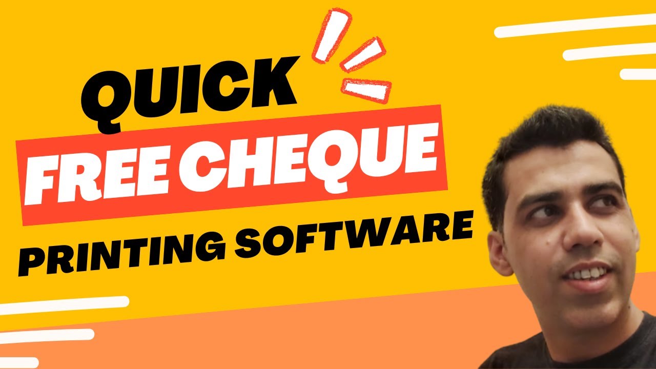 QUICK FREE CHEQUE PRINTING SOFTWARE | FREE CHECK PRINTING SOFTWARE FOR WRITING BUSINESS CHEQUE