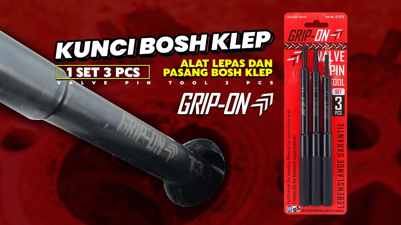 CARA CABUT BOSH KLEP TANPA BUBUT LEBIH AMAN LEBIH CEPAT! GRIP ON VALVE PIN TOOL 3 PCS