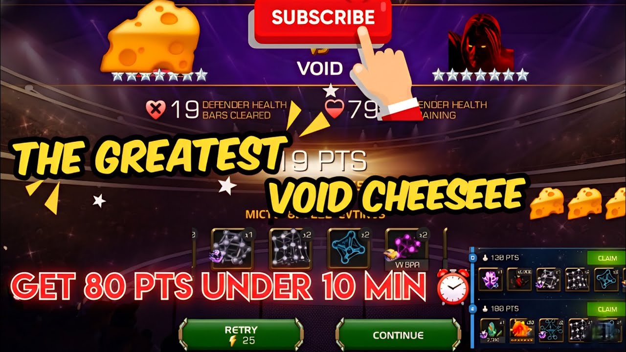 19 Health Bar Deleted - Greatest Cheeseee 🧀🧀 - No.1 Void Counter - Get 80 Points under 10 Min  ⏰️ 