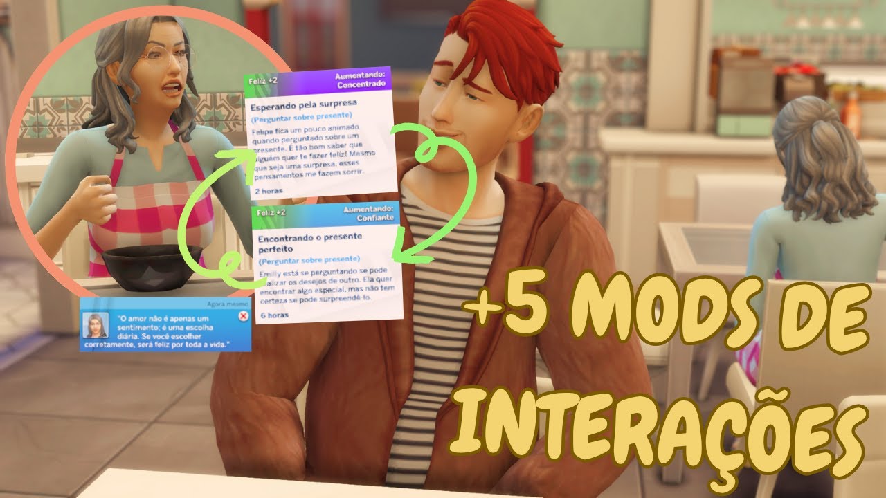 +5 MODS DE INTERAÇÕES | Interações e Muito Mais | Mods - The Sims 4