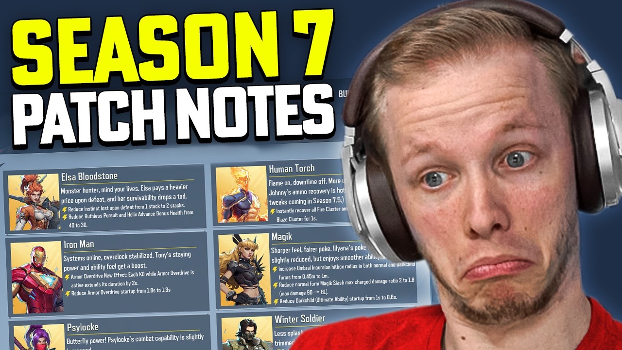 The FULL Hero Balance Changes For SEASON 7 Are Here in Marvel Rivals!!