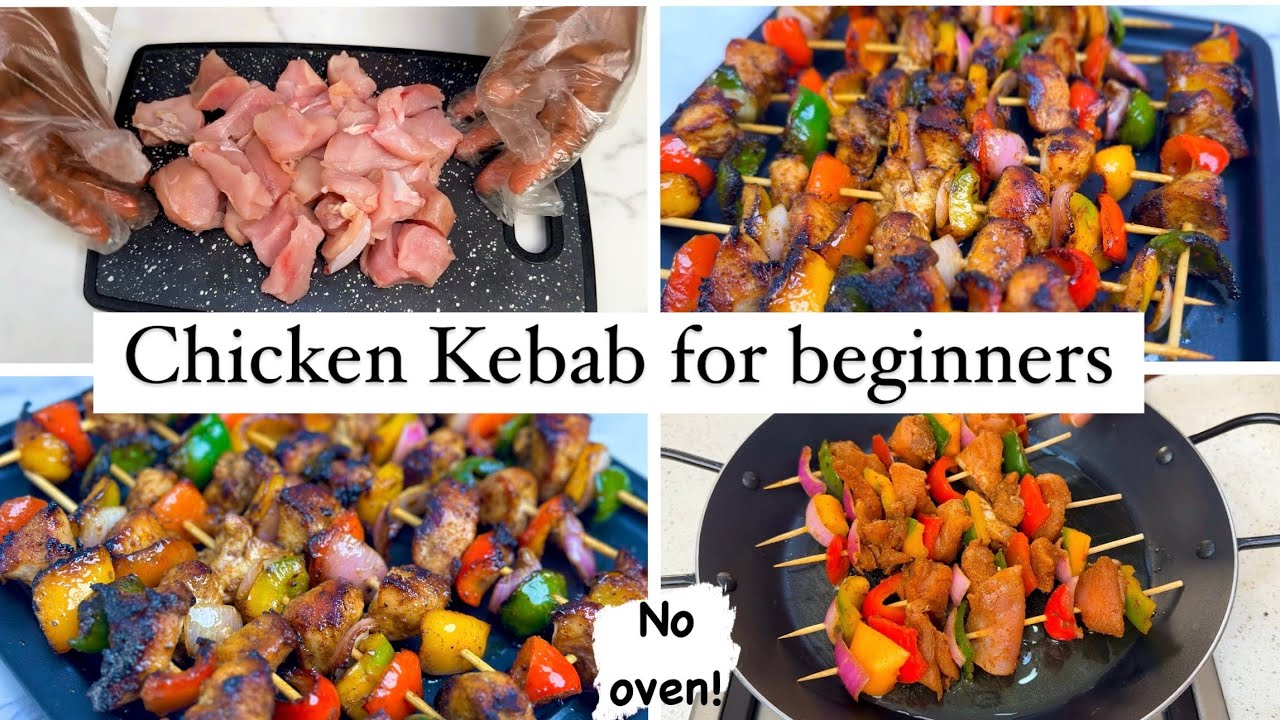 How to make chicken Kebab for beginners | Chicken Skewers in a pan