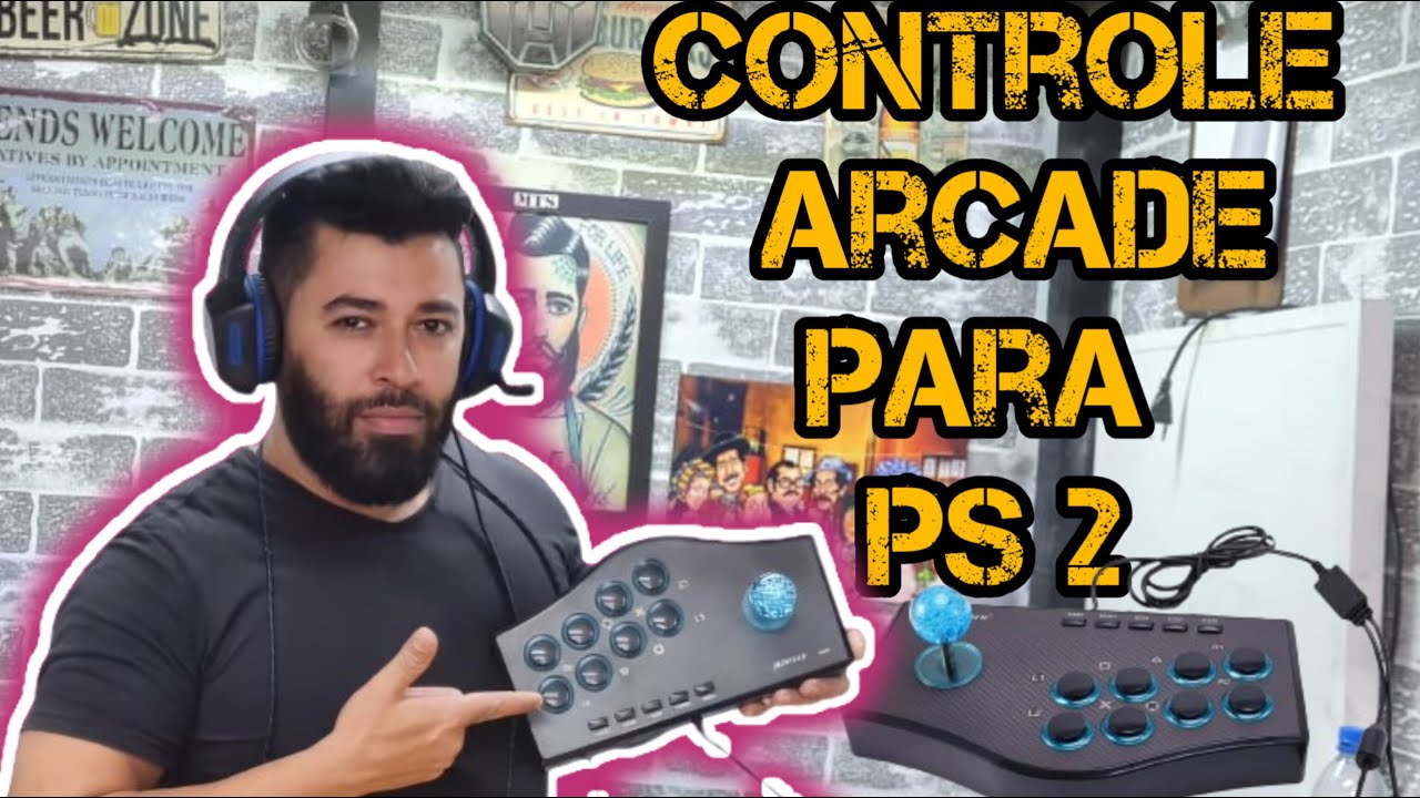 Controle Arcade Para PS2 PS3 PC e Celular. #games #jogosmobile