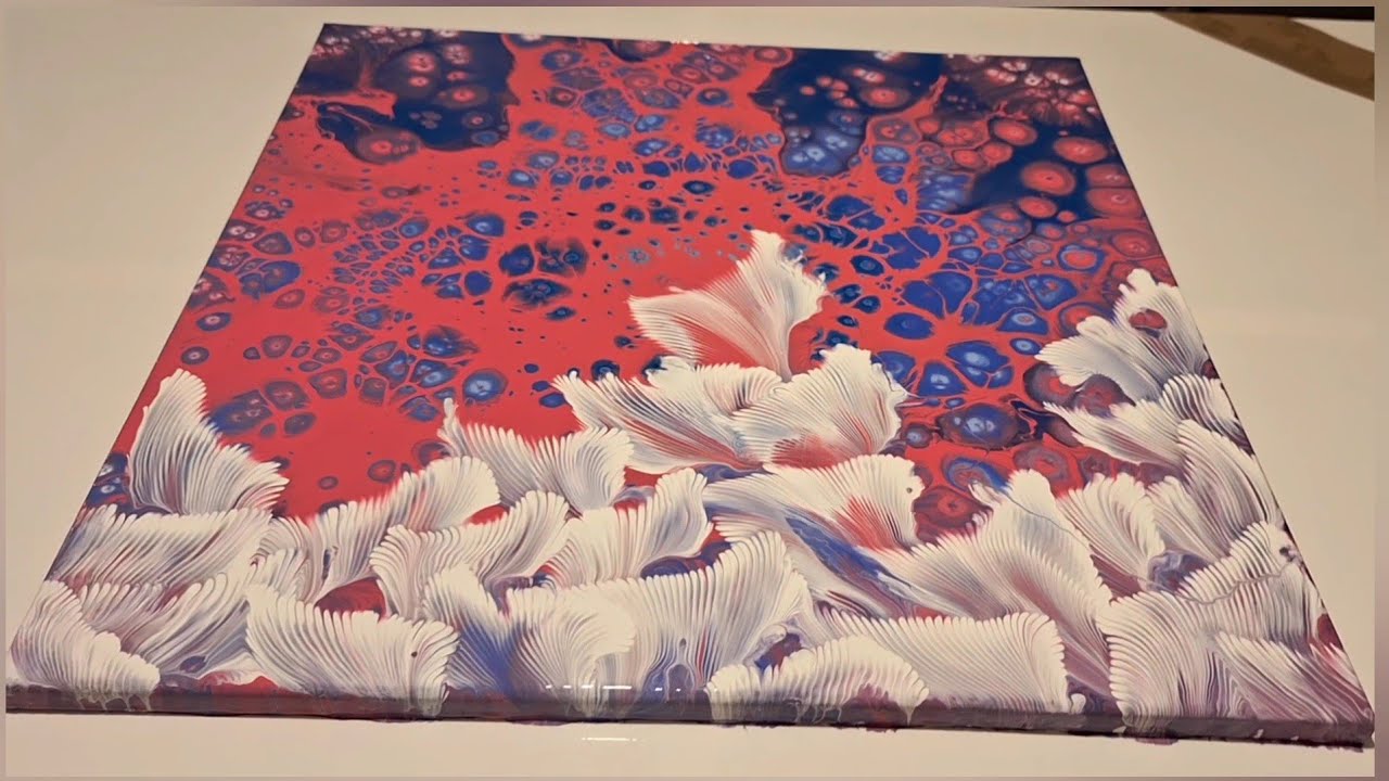 ARTE FLUIDO ORIGINAL ✨️🎨 TRABAJANDO EL POURING CON LA CADENA 👌 ABSTRACTOS GENIALES 🔥
