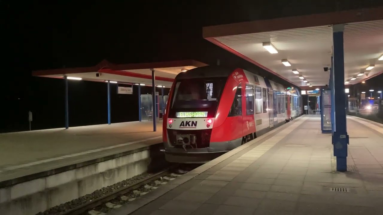 ￼￼ AKN Ausfahrt mit der Baureihe 648 Lint , Linie A3 in Ulzburg S&uuml;d Richtung Elmshorn 