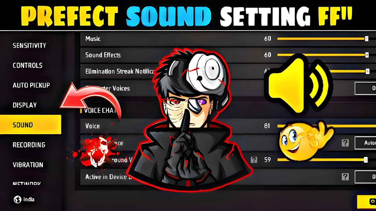FREE FIRE SOUND SETTING PROBLEM| FF SOUND SETTING