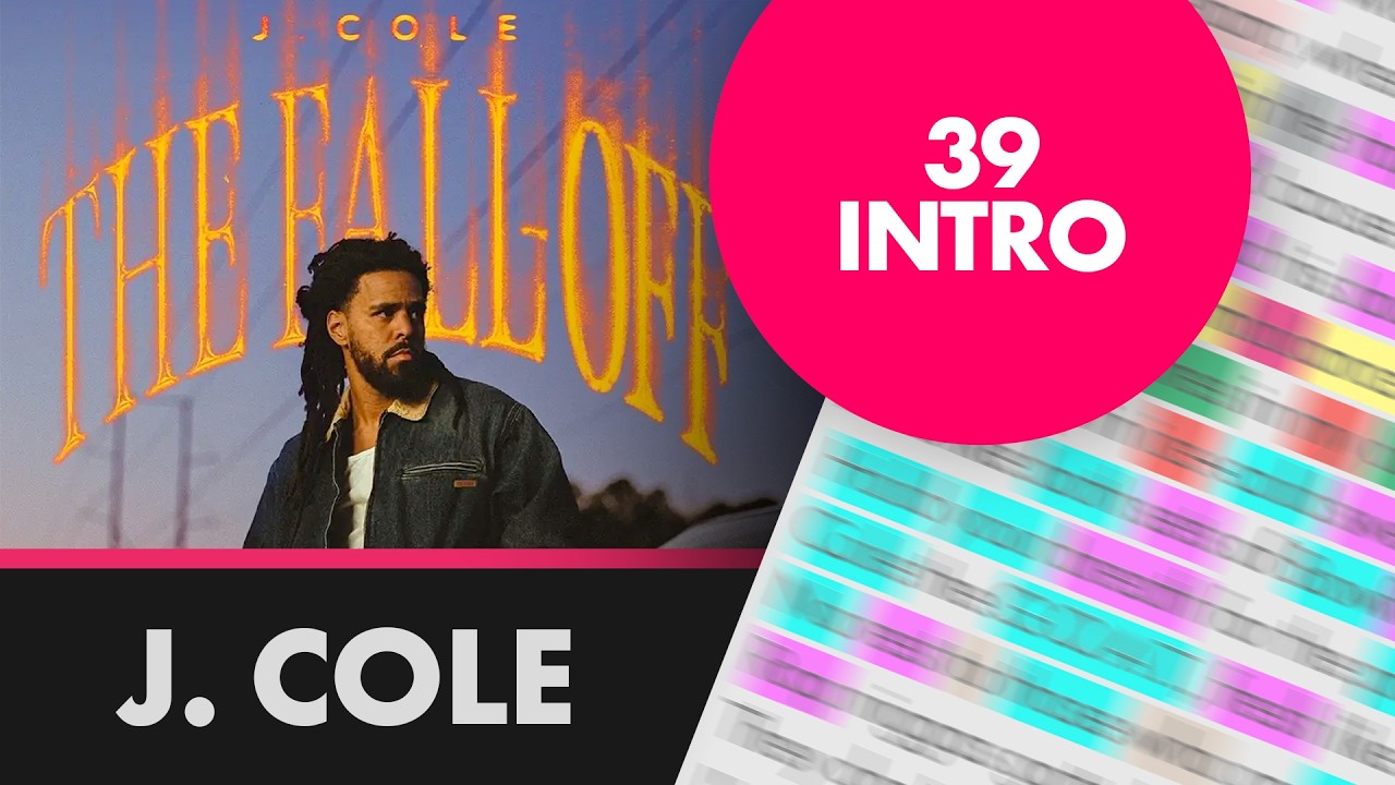 J. Cole's insane rhyming on on 39 Intro - Lyrics, Rhymes Highlighted (525)