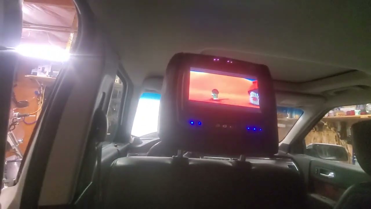 Ford Flex(or likely any) headrest DVD players how to show same on both screens or share audio