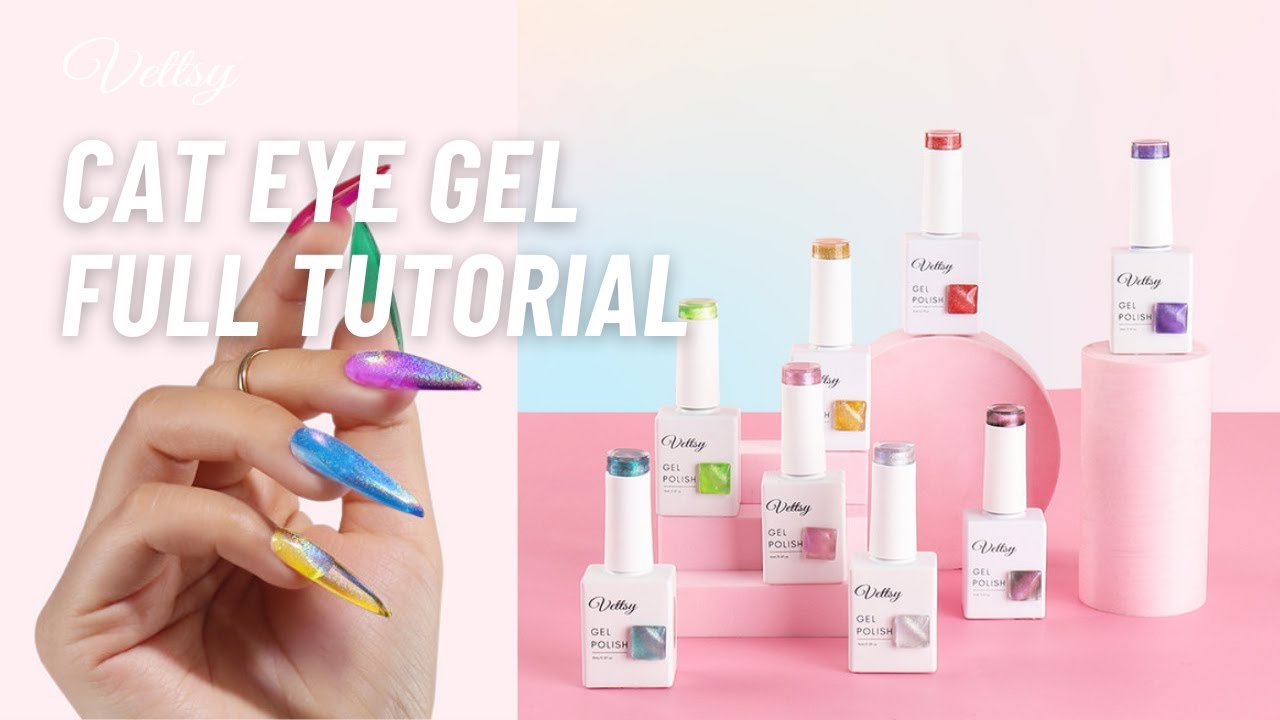 How To Use Cat Eye Gel Polish|Magnetic Nail Art Tutorial|Ways To Get 10+ Cat Eye Effects