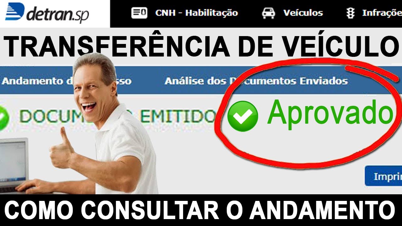 COMO ACOMPANHAR ANDAMENTO DA TRANSFERÊNCIA DE VEÍCULO PELO PORTAL DO DETRAN