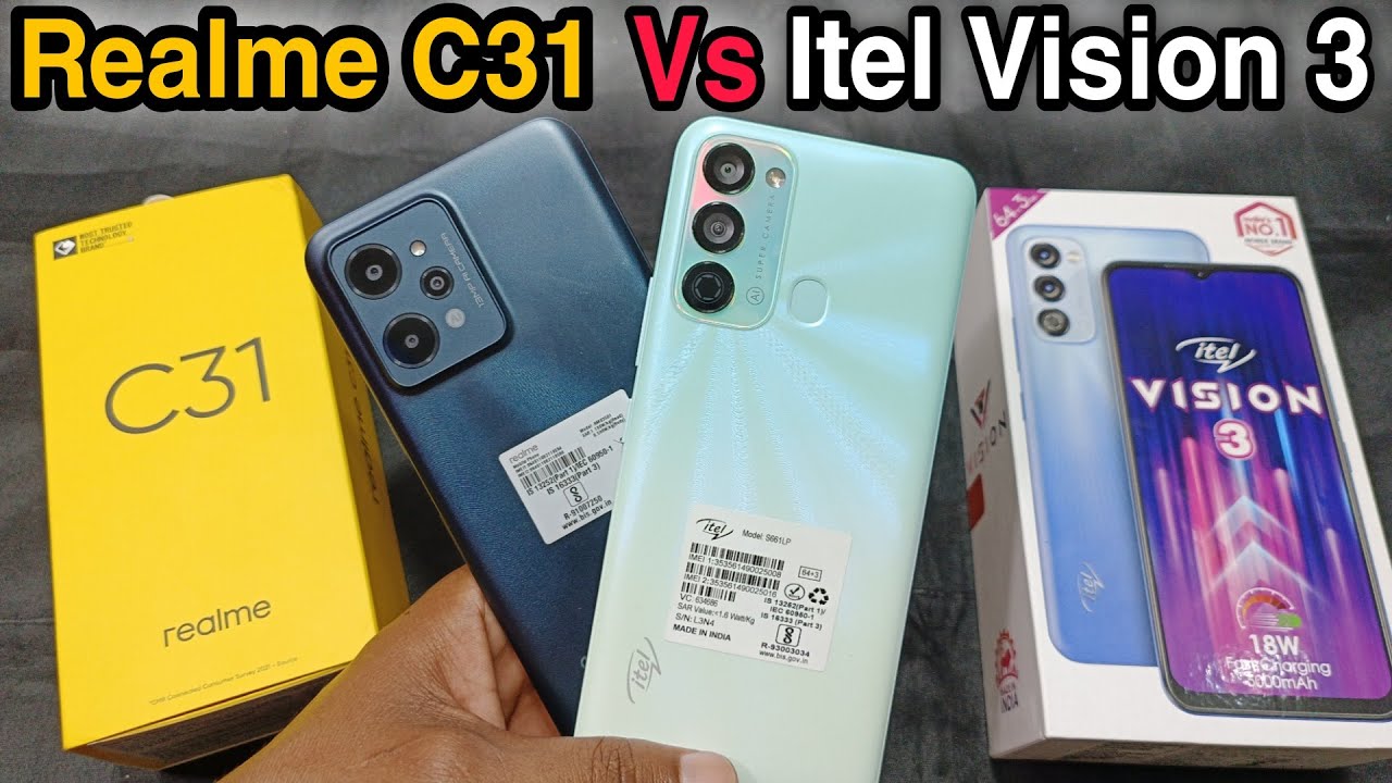 Realme C31 Vs Itel Vision 3 Comparisson || Camera Test, Features, 5000mAh Battery