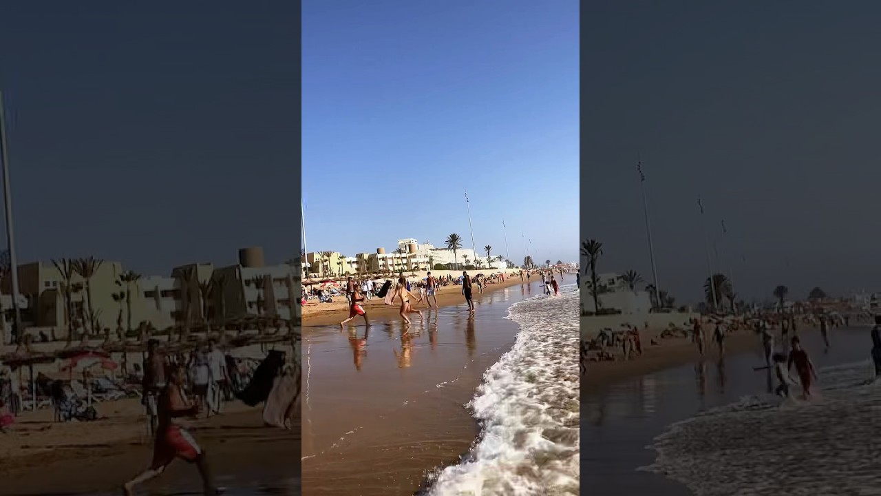 Agadir  beach 🏖️😍29 August 2025#agadir#morocco summer
