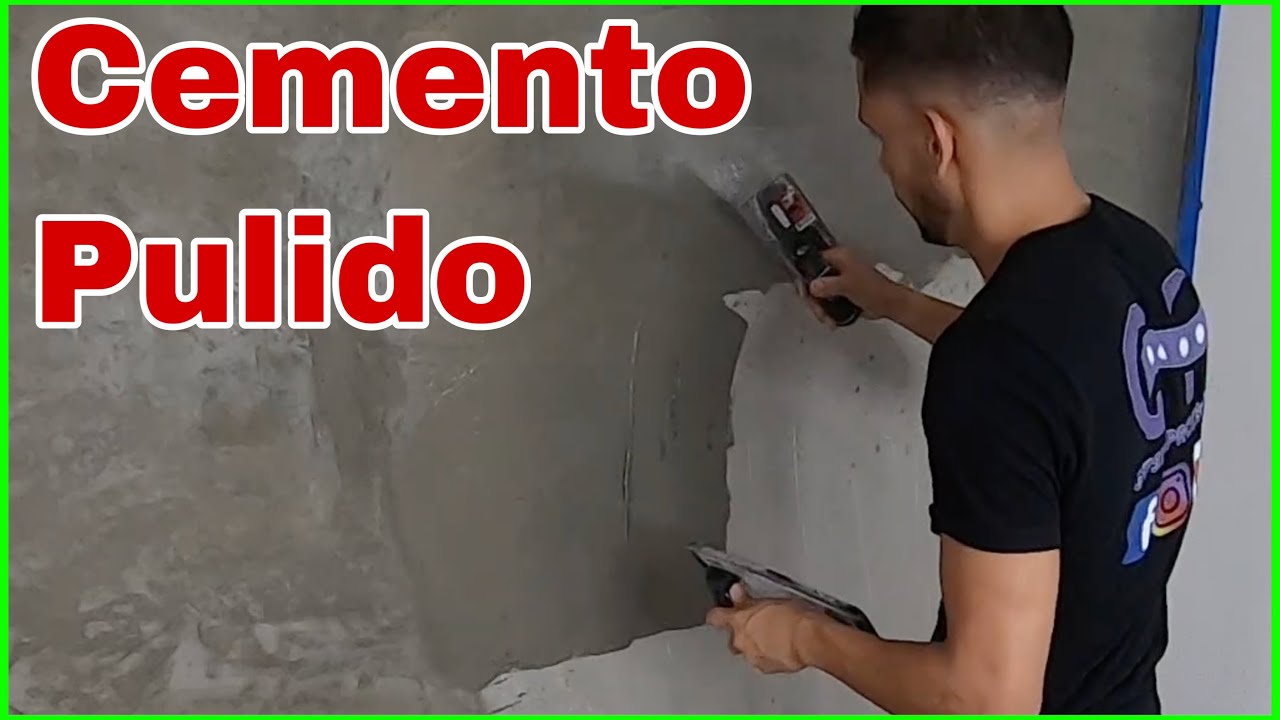 Como hacer una pared en cemento pulido f&aacute;cilmente // Curso de Cemento Pulido