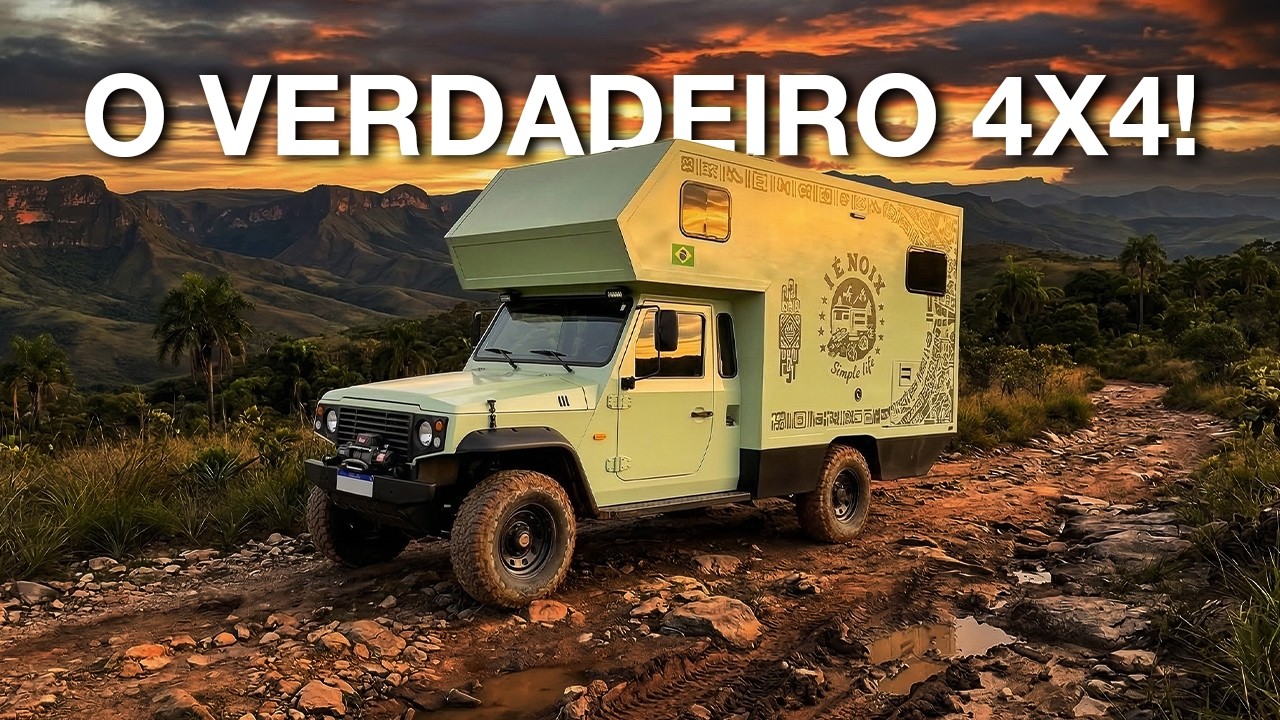 O VERDADEIRO MOTORHOME 4X4! Leve e completo! Globe Marruá, o Motorhome Africa versão Libertá!