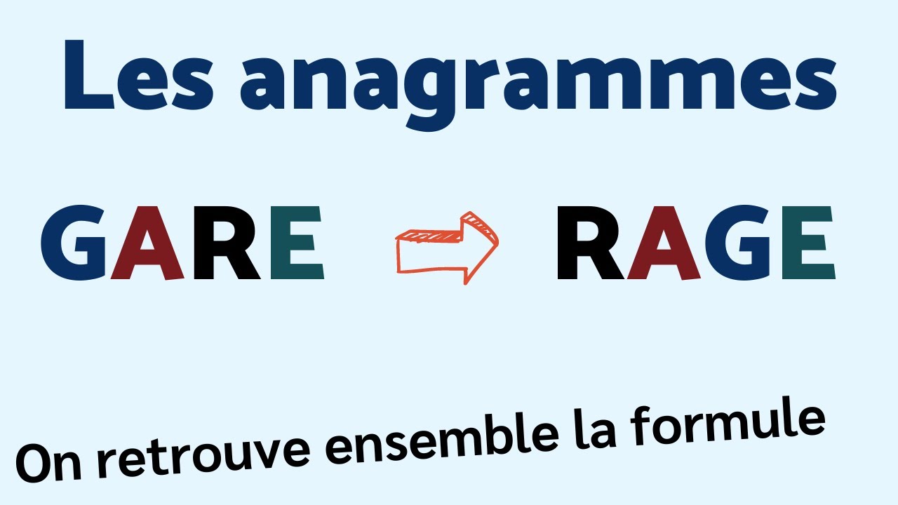 LES ANAGRAMMES