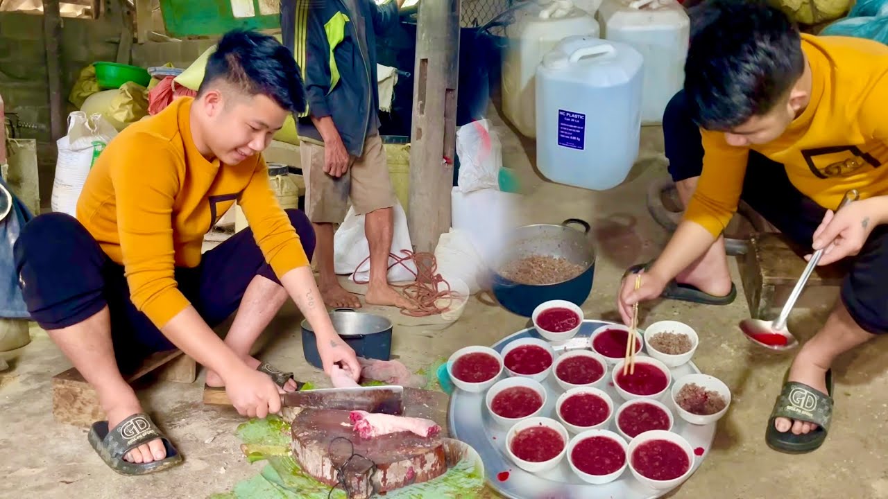 Ăn Tết Ở Bản Người Dao Đỏ Vui Như Hội, 3 Nhà Liền Kề M.ổ Dê M.ổ Lợn Linh Đình