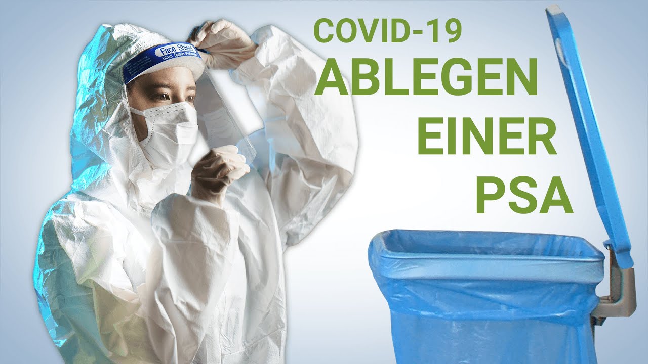 COVID-19 - persönliche Schutzausrüstung (PSA) richtig ablegen - ein Service von webtvcampus