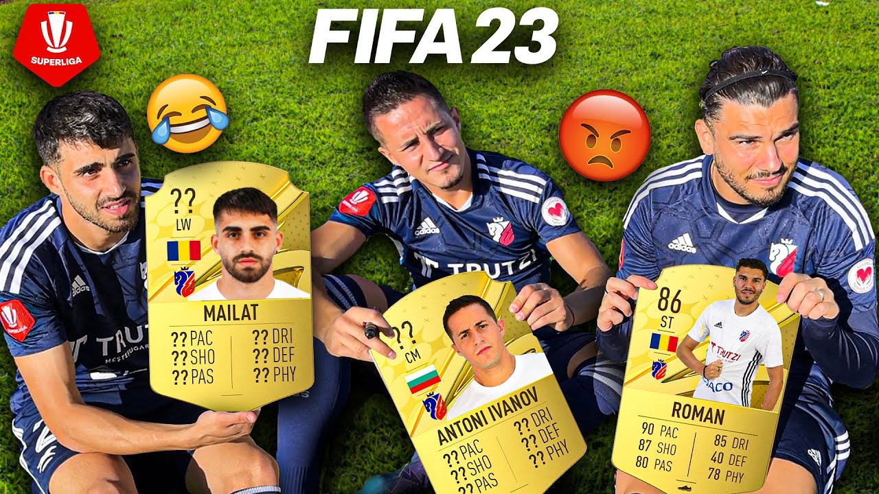 JUCĂTORII DE LA FC BOTOȘANI ÎȘI CREEAZĂ PROPRIILE CARDURI DIN FIFA 23!!😂