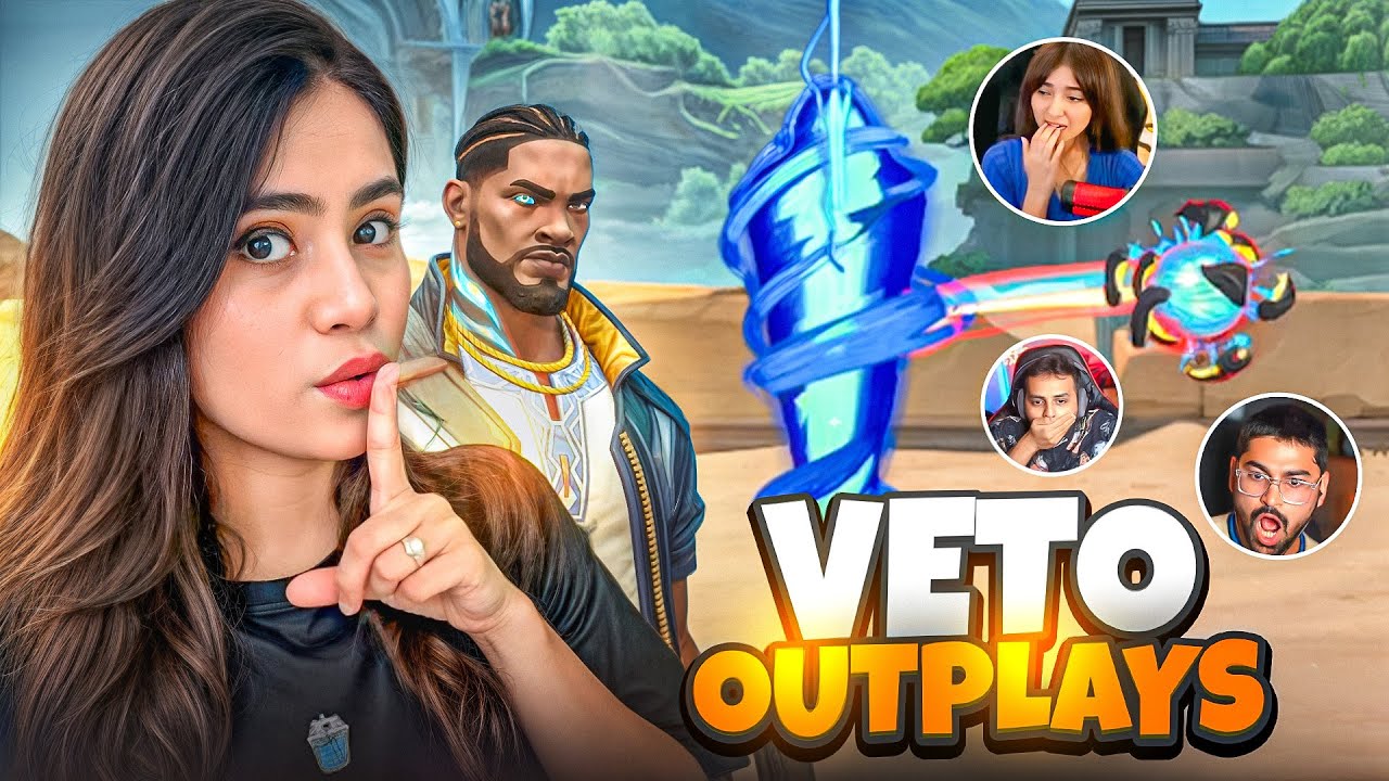 Surprising Everyone with My VETO Outplays 😱 *Crazy Reactions* Ft. S8ul | Valorant | Sherlock