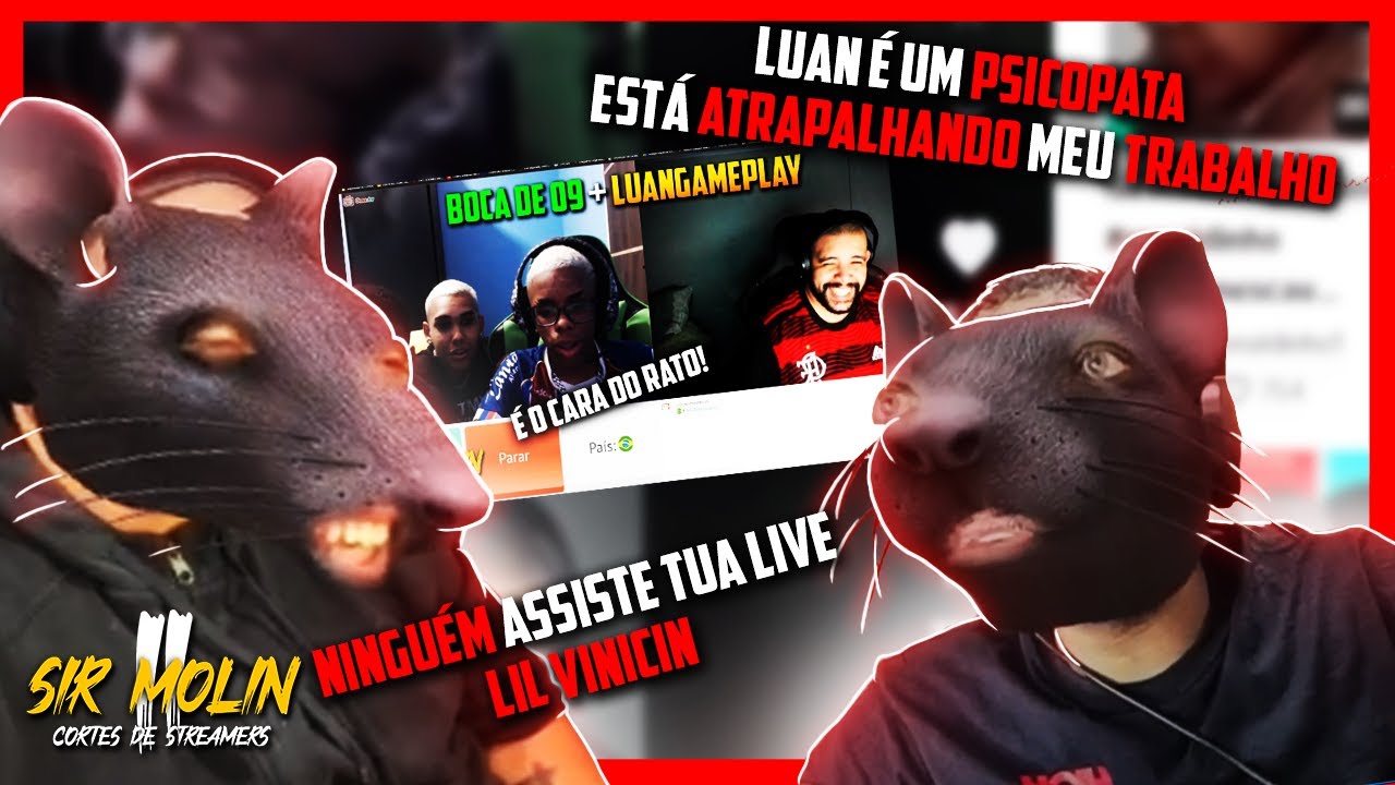 LIL VINICINHO FICA P*TO COM O LUANGAMEPLAY (ELE COPIOU O FILTRO DE RATO?) - Cortes do LUANGAMEPLAY