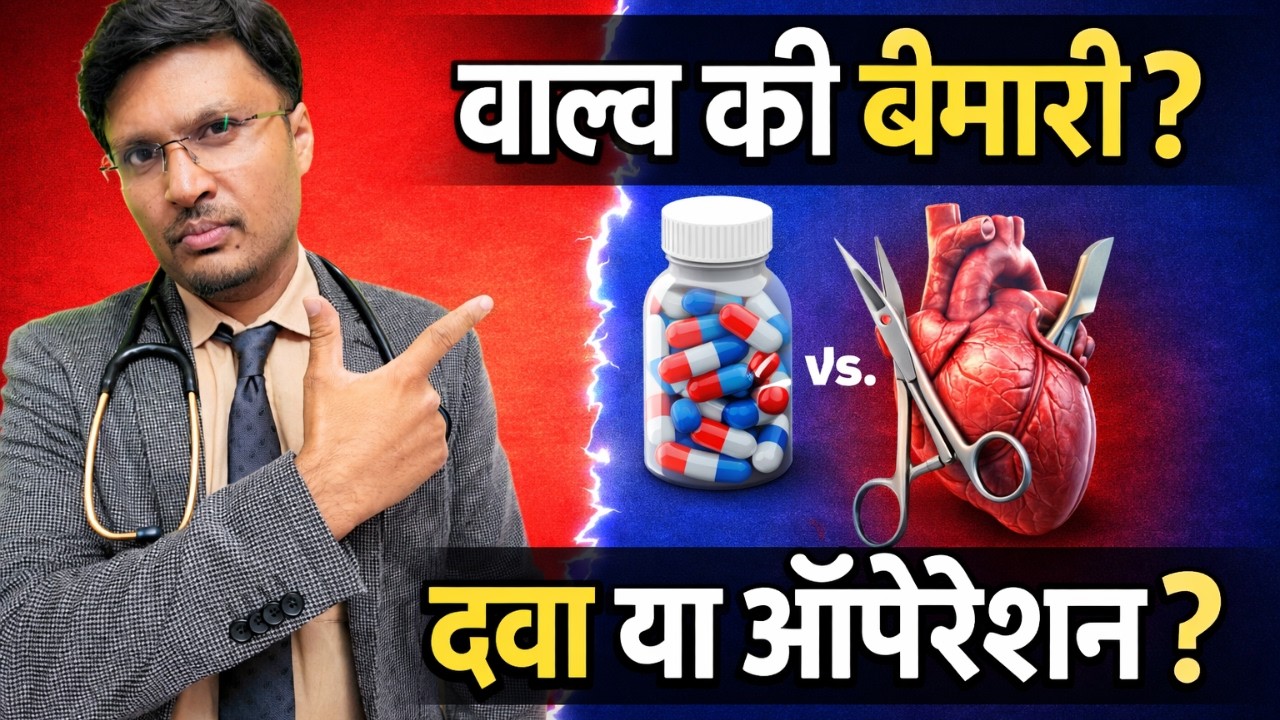 वाल्व की बीमारी में कब तक दवा चलेगी और कब ऑपरेशन जरूरी? VALVULAR HEART DISEASE