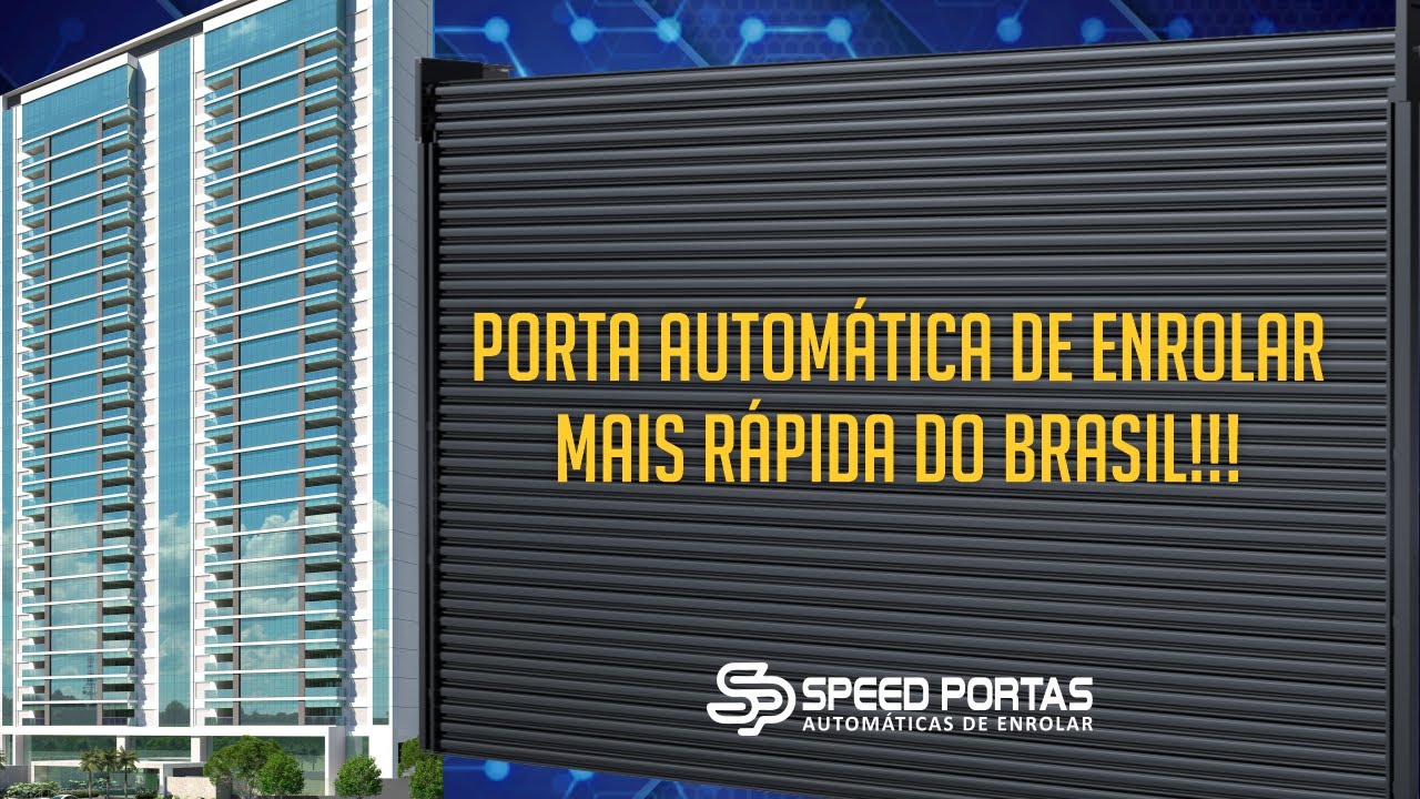 Porta automática de enrolar mais rápida do Brasil???