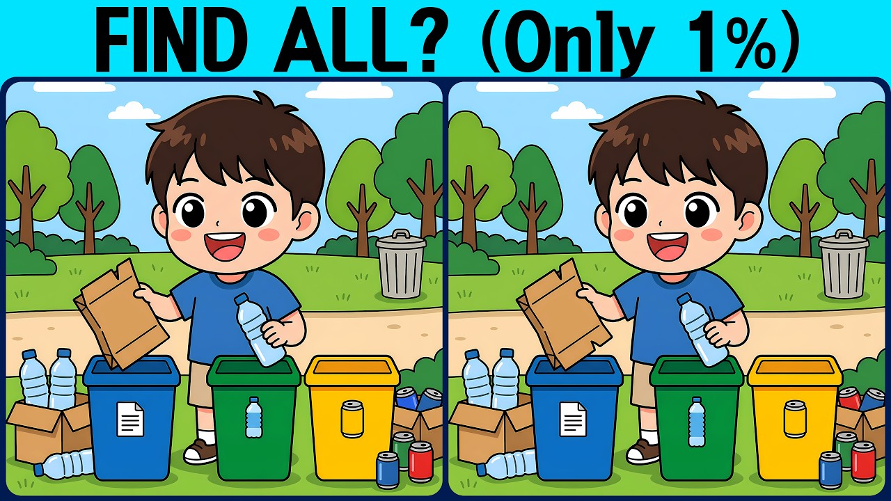 [Spot the Difference Brain Training] Try this slightly tricky puzzle.
