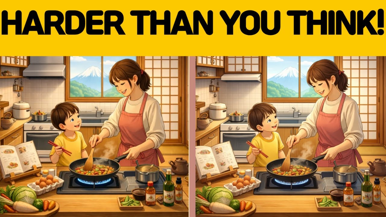 【Spot the 3 Difference 間違い探し] Harder than You Think! |#brainexercise #brainlearning  #mindworkout