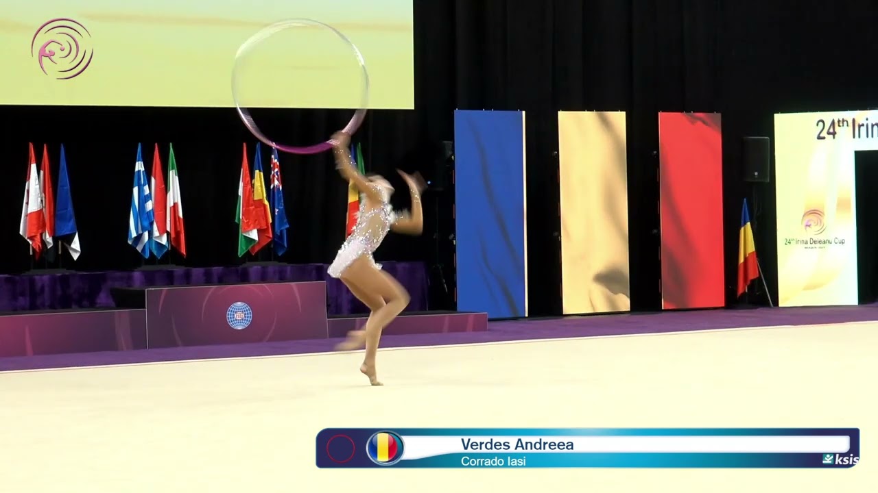 Verdes Andreea ROU 🎀 24th Irina Deleanu Cup 2025 FIG Seniors Hoop Corrado Iasi #rhythmicgymnastics
