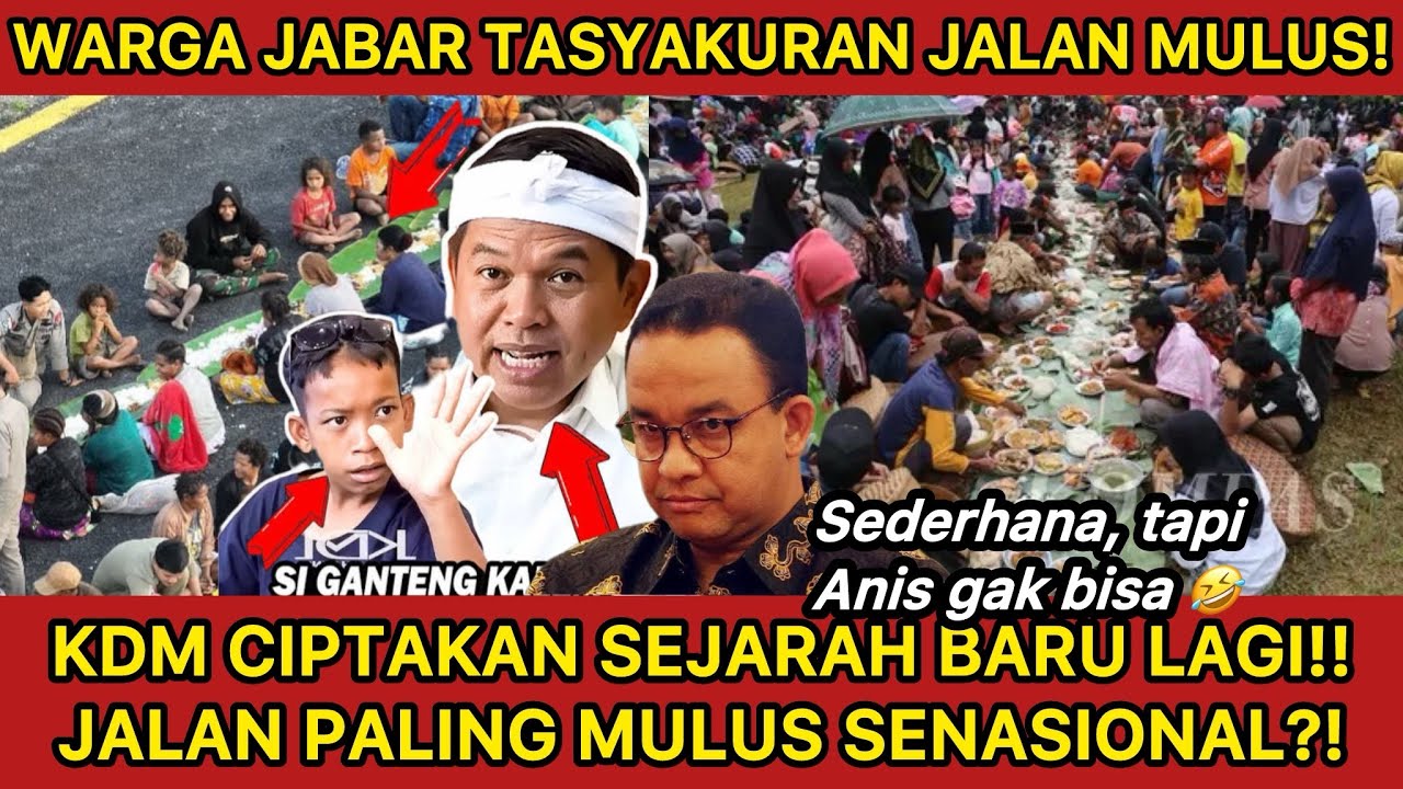 WARGA JABAR TASYAKURAN KARENA JALAN MULUS YG DIBANGUN KDM!! SEJARAH BARU TERCIPTA LAGI!! PECAH REKOR